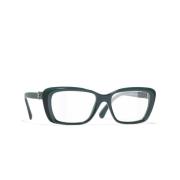 Groene Optische Bril Stijlvol Model Chanel , Green , Dames