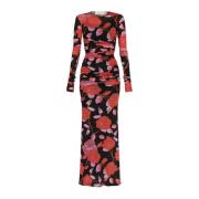 Jurk met bloemenmotief Blumarine , Red , Dames