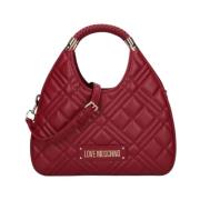 Stijlvolle dameshandtas van synthetisch leer Love Moschino , Red , Dam...