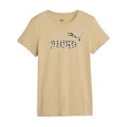 Stijlvolle T-shirts voor mannen en vrouwen Puma , Beige , Dames