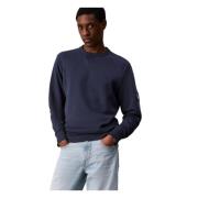 Crew Neck Sweatshirt Calvin Klein Jeans , Blue , Heren