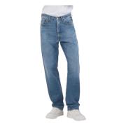 Klassieke Straight Fit Denim Jeans Replay , Blue , Heren