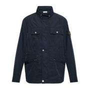 Jas Micro Twill Stone Island , Blue , Heren