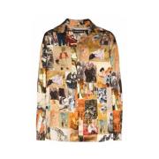 Sepia Schilderij Print Shirt Y/Project , Multicolor , Heren