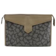 Pre-owned Leather clutches Yves Saint Laurent Vintage , Brown , Dames