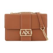 Schoudertas Armani Exchange , Brown , Dames