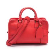 Pre-owned Leather handbags Loewe Pre-owned , Red , Dames