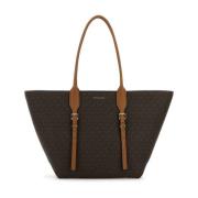 Canvas Winkel Tas met Moore Ontwerp Michael Kors , Brown , Dames