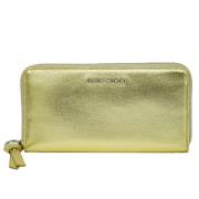 Pre-owned Leather wallets Jimmy Choo Pre-owned , Yellow , Dames