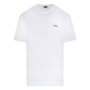 Wit Katoenen Jersey Logo T-shirt Ermenegildo Zegna , White , Heren