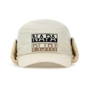 Ivory Nylon Baseball Cap Napapijri , Beige , Heren