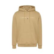 Lineaire Logo Hoodie Tommy Jeans , Beige , Heren