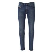 2019 D-Strukt Blauwe Jeans Diesel , Blue , Heren