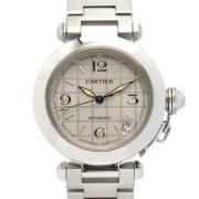 Pre-owned Metal watches Cartier Vintage , Gray , Dames