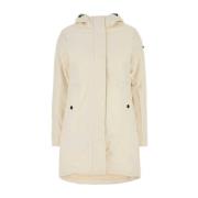 Agnes Gewatteerde Jas in Ivoor RefrigiWear , Beige , Dames