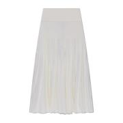 Wollen rok Alaïa , White , Dames