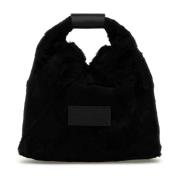 Eco Fur Japanse Schoudertas MM6 Maison Margiela , Black , Dames