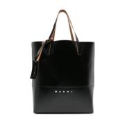 Tribeca Tote Tas Zwart Afwerking Marni , Black , Heren