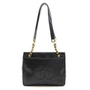 Pre-owned Leather chanel-bags Chanel Vintage , Black , Dames