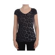 Stijlvolle Luipaard Modal Top Roberto Cavalli , Gray , Dames