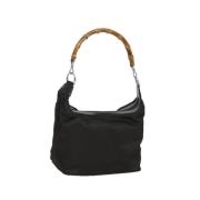 Pre-owned Nylon handbags Gucci Vintage , Black , Dames