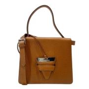 Pre-owned Leather handbags Loewe Pre-owned , Brown , Dames