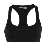 Zwarte Sporttop voor Vrouwen Calvin Klein , Black , Dames