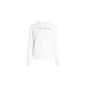 Hoodie Sweatshirt Tommy Jeans , White , Dames