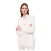 Stijlvolle Gebreide Vest voor Vrouwen Gaudi , White , Dames