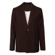 Elegante Blazer voor Mannen Séfr , Brown , Heren