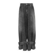 Grijze Denim Jeans met Gesp JW Anderson , Gray , Heren