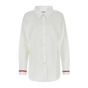 Witte Poplin Overhemd Dries Van Noten , White , Dames