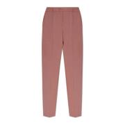 Wollen broek met plooien PS By Paul Smith , Pink , Dames