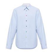 Katoenen shirt PS By Paul Smith , Blue , Heren