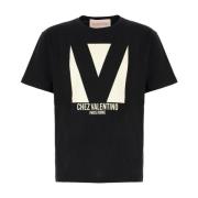 Stijlvol T-shirt voor mannen en vrouwen Valentino Garavani , Black , H...