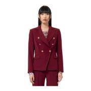 Bordeaux Jassen voor Stijlvolle Look Fracomina , Red , Dames