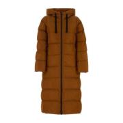 Stijlvolle Donkeroranje Nylon Donsjas RefrigiWear , Orange , Dames