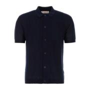 Midnight Blue Katoenen Shirt Orlebar Brown , Blue , Heren