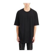 Zwarte Jumbo Korte Mouw T-Shirt Rick Owens , Black , Heren