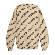 Trui met logo Vetements , Beige , Heren