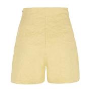 Citroen, hoog getailleerde lichtgele shorts Cortana , Yellow , Dames