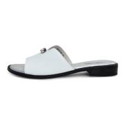 Leren Urban Platform Hak Sandalen Cesare Gaspari , White , Dames