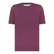 Heren Basic Fit T-shirt Brunello Cucinelli , Purple , Heren