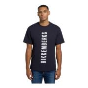 Korte Mouw T-shirt Bikkembergs , Blue , Heren