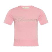 Wollen trui met korte mouwen Blumarine , Pink , Dames