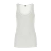 Witte stretch katoenen hemdje TotêMe , White , Dames