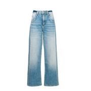 Blauwe Jeans Icon Denim , Blue , Dames