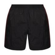 Shorts met geborduurd logo Balenciaga , Black , Heren