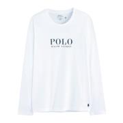 Lange mouw katoenen T-shirt voor mannen Polo Ralph Lauren , White , He...