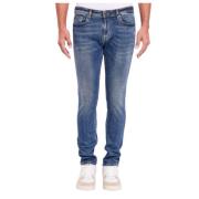 Slim-fit Denim Jeans Gaudi , Blue , Heren